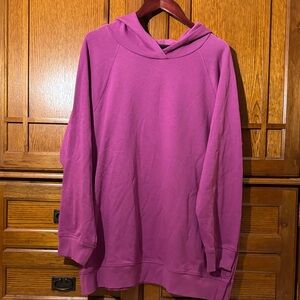 EUC Ideology XXL Oversized Purple Hoodie Hooded Pullover Sweatshirt